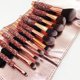 thumbnail image 3 of Juego de 10 pinceles de maquillaje de lujo con bolsa - Pinceles con incrustaciones de diamantes para rostro y ojos, 3 of 5