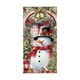 thumbnail image 2 of Decoración navideña para puerta con fondo de muñeco de nieve, ideal para fiestas navideñas, noticias, invierno, 70 x 35 pulgadas, 2 of 5