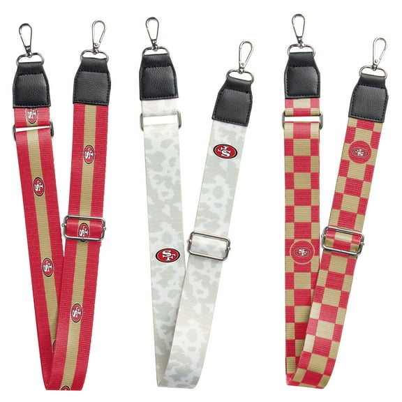 San Francisco 49ers 3-Pack Bag Strap Set
