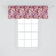 thumbnail image 2 of Ambesonne Winter Window Valance, Cold Weather New Year, 54" X 18", Pale Blue White Grey, 2 of 3