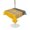 Yellow, variant on Outdoor Tablecloth with Umbrella Hole for Patio/Picnic/Party/Camping, Navy Yellow Grey Stripes Waterproof Table Cloth Square Cover Washable, Abstract Lines Geometric Modern (54"x 54")