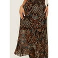 thumbnail image 2 of Shyanne Women's Printed Ruffle Midi Skirt - SWSU24S80-DKBN X-, 2 of 4