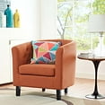 thumbnail image 2 of Modern Contemporary Urban Design Living Lounge Room Armchair, Orange, Fabric, 2 of 5