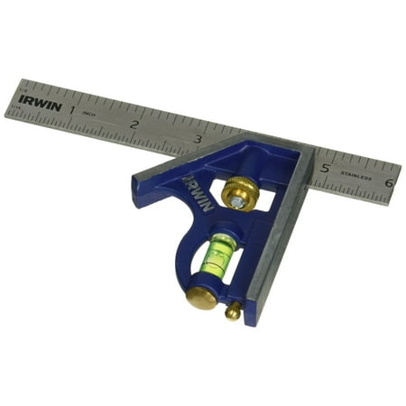 IRWIN Tools Combination Square, Metal-Body, 6-Inch 1794468