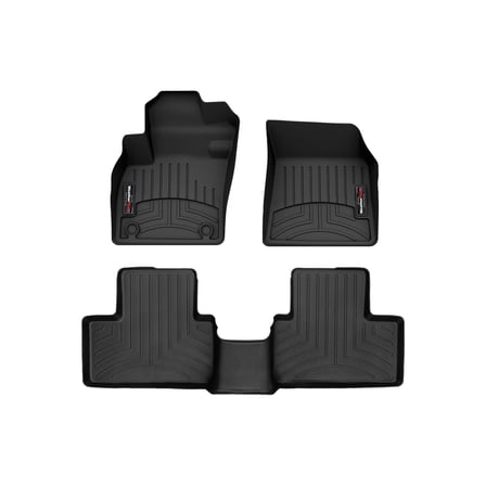 WeatherTech Custom Fit FloorLiners compatible with 2023-2026 Volvo XC40 - 1st & 2nd Row, Black