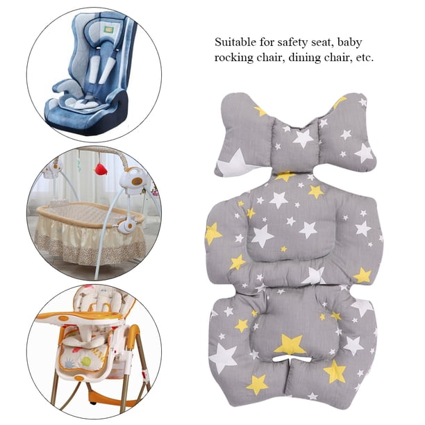 Bebé Infantil Niño Seguridad Asiento de coche Cochecito Cojín suave Almohadilla Cabeza Cuello Cuerpo Almohada de soporte (Estrella)