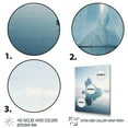 thumbnail image 3 of Designart "White Blue Iceberg Sublime Reflections" Nautical & Beach Floater Framed Canvas Print, 3 of 7