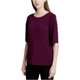 thumbnail image 1 of Calvin Klein Blusa de punto con mangas divididas para mujer, Púrpura, X-Large Calvin Klein Tejer, 1 of 2