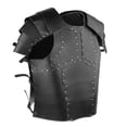 thumbnail image 2 of Traje Cosplay Guardia Ropa Chaqueta Remaches de metal Gótico Steampunk Caballero Armaduras corporales para accesorios teatrales Fiesta Negro Yinane Armaduras de hombro, 2 of 8