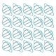thumbnail image 3 of 20Pcs School Paperclip Non?Slip Bookmark Iron Stationery Clip Craft Decorations Blue, 3 of 5