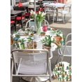 thumbnail image 5 of Outdoor Tablecloth with Umbrella Hole for Patio/Picnic/Party/Camping, Green Cactus Waterproof Table Cloth Round Cover Washable, Summer Watercolor Botanical Leaf Plant (Dia 60"), 5 of 8