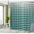 thumbnail image 5 of Ambesonne Digital Shower Curtain, Graphic Striped Media, 69"Wx84"L, Grey Jade Green, 5 of 5