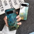 thumbnail image 7 of Allytech Marble Case for Google Pixel 9 Pro XL 2024, Tempered Glass Back Cover Anti-Scratch Shockproof Protective Bumper Case Cover for Google Pixel 9 Pro XL - Green Marble, 7 of 7