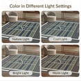 thumbnail image 7 of ODIKA 6'x9' Washable Area Rug Non-Slip, Chair-Friendly, Football Door Stadium Theme Symmetrical Field Footaball Doormat for Dining Room, Under Table, Office Décor, 7 of 7