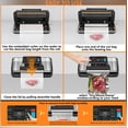 thumbnail image 2 of Gyreuni 95Kpa Vacuum Sealer Machine for Food with Bags, 12-in-1 Food Saver Vacuum Sealer with Double Heat Seal, Built-in Cutter,Accessory Hose, Bag S, 2 of 9