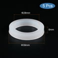 thumbnail image 2 of Unique Bargains 1' DN25 Silicone Rubber Flat Washer Quick Connector Gasket White 5 Count, 2 of 5