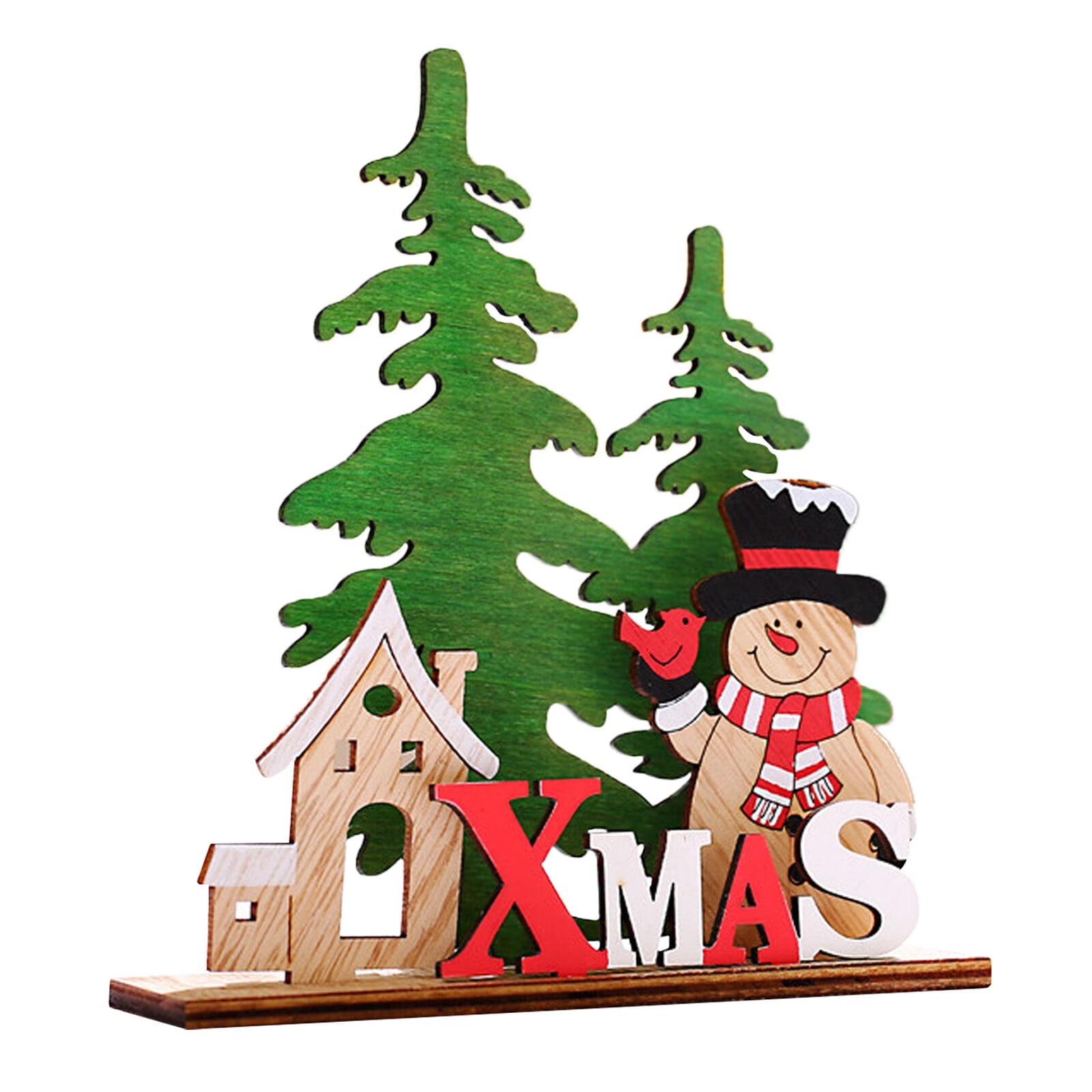 BOSTEY Resin Luminous Xmas Tree Rotating Musical Christmas Tree Xmas