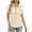 Beige, variant on Uaswgudfs Womens Short Sleeve V Neck Shirts Dressy Casual Work Collared Button Summer Slim Fit Tops Mint Green XL