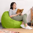 thumbnail image 6 of Jaxx Saxx 3 Foot Round Bean Bag w/ Removable Cover, Lime, 6 of 7