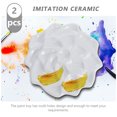 thumbnail image 3 of Miangastore Painter Mixing Board Imitation Ceramic 2Pcs 9.1X5.3X0.6In, 3 of 8