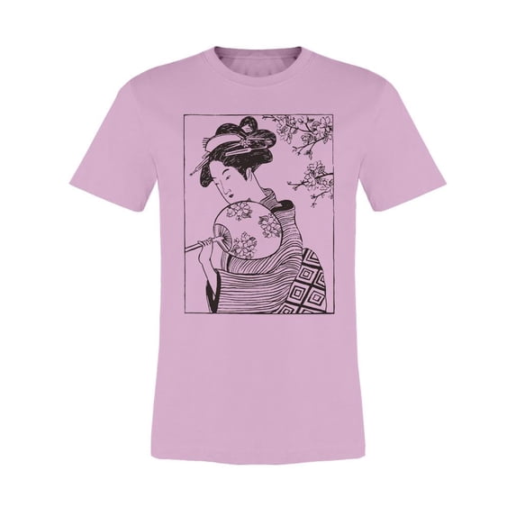 Geisha Woman Portrait Premium Tee Men's -Image by Shutterstock