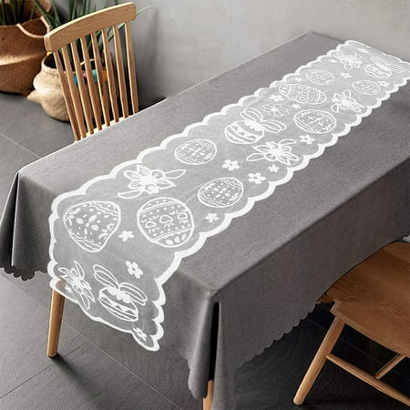 

MOVAWAKY Restaurant Rabbit Egg Decoration Table Flag Party Decoration Wedding Runners for Tables Decorations for Baby Girl Shower Table Runners for Wedding Bridal Shower Decorations Sweet Baby Girl