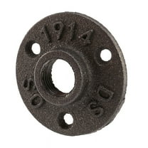 1/2 inch Black Cast Iron Pipe Fittings Floor Flange Threaded