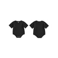 thumbnail image 2 of Cenuakty Infant 0-18M Baby Summer Jumpsuit Solid Color Ribbed Short Sleeve Round Neck Romper Cute Bodysuit, 2 of 9