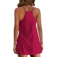 thumbnail image 2 of Uheoun Womens Tennis Dress Workout Mini Dress with Shorts Sleeveless Spaghetti Straps Golf Athletic Dresses, 2 of 7