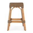 thumbnail image 3 of Butler Specialty Robias 24.5 Rattan & Mendong Grass 24.5" Counter Stool - Brown, 3 of 5