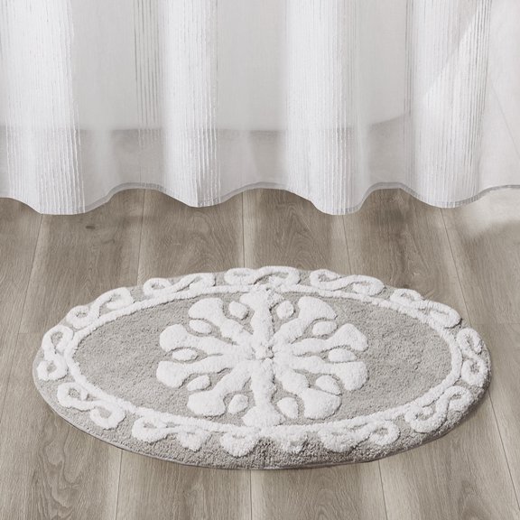 Medallion Cotton Tufted Bath Rug