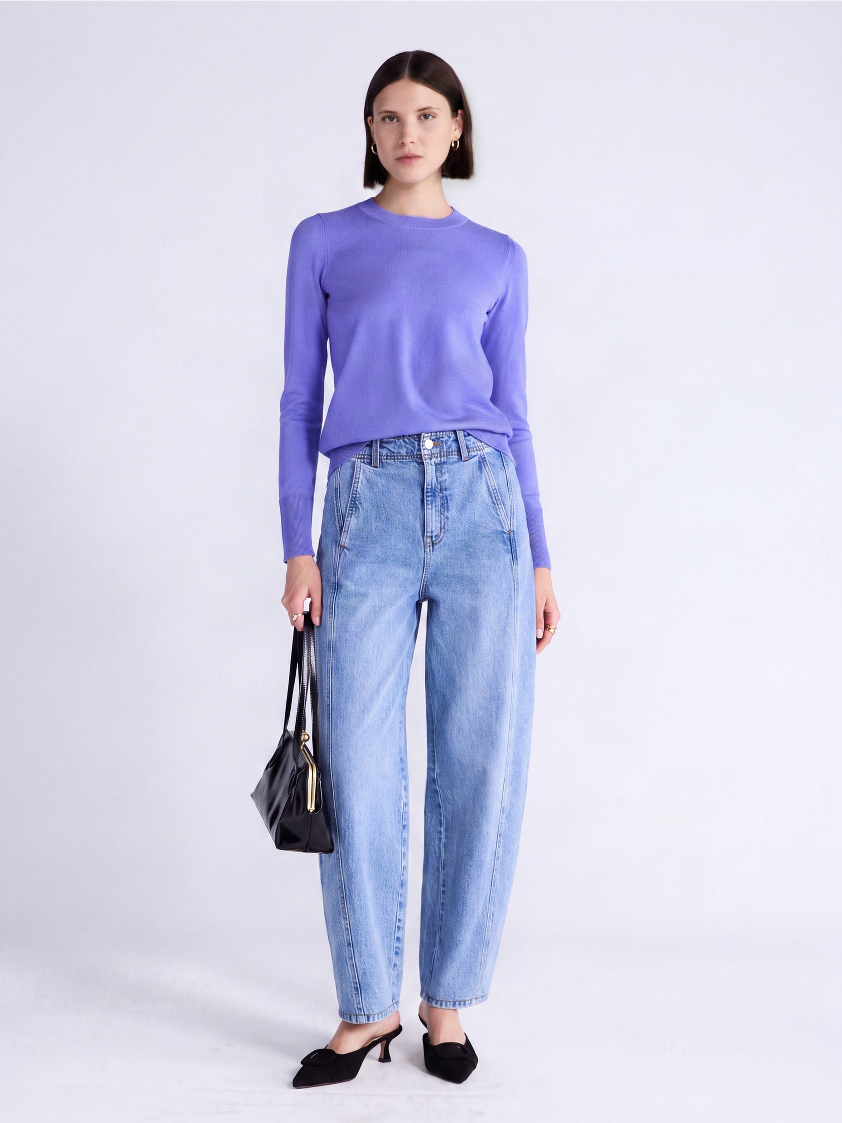 Free Assembly Women's and Women's Plus Cozy Yarn Crewneck Sweater, Midweight, Sizes XS-4X