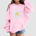 thumbnail image 2 of Staki Clothes for Teen Girls Girl's Rainbow Cotton Hoodie Tie dye Printed Sweatshirt Pullover Tops for Toddlers Girls (Pink,5-6 Years), 2 of 4