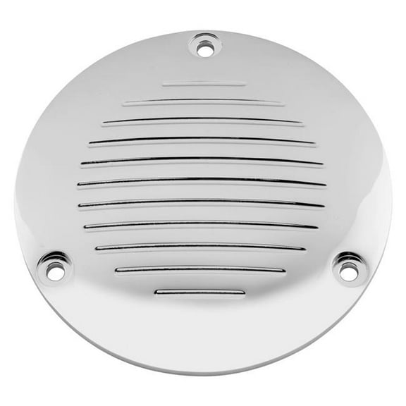 Bikers Choice 302820 Domed Derby Cover - Grooved Chrome