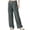 Dark Gray, variant on 2026 Womens Lounge Formal Pants - Spring Soft Drawstring High Waisted Lightweight Casual Pants with Pockets,Wide Leg Linen Pants,Relaxed Ankle Length Wide Leg Fashion Pants for Womens Blue Size:XL