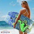 thumbnail image 4 of PMU 33 Inch Graphics Printed Bodyboard - Lightweight Wrist Leash Slick Bottom Boogie Board for Beach, Sea & Pool - Surfing Board for Kids, Teens & Adults, Waves conditions -Dino Graphics Pkg/1, 4 of 8