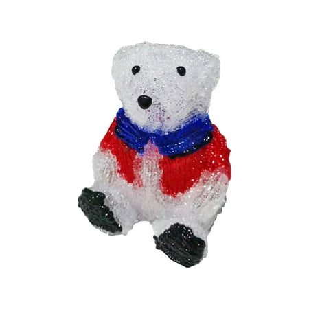 

Tfalo Led Lights Christmas Lamp Christmas Bear With White Light Lights Up The Bear Decoration Used for Indoor and Outdoor Battery Power Supply Of Family Pasture(3D)