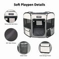 thumbnail image 4 of GOOPAWS Soft-Sided Dog & Cat Playpen, Light Grey, 61-in, 4 of 5