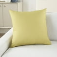 thumbnail image 4 of Waverly Solid 20" x 20" Green Indoor/Outdoor Washable Throw Pillow, 4 of 6