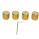 thumbnail image 1 of 4Pcs Guitar Dome Knobs Speed Control Volume Tone Adjustment Electric Guitars Parts Gold, 1 of 4