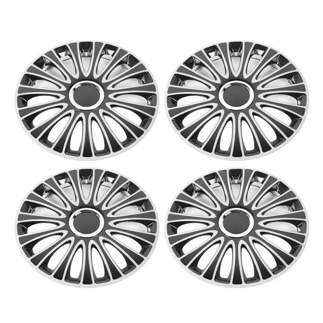 Couvercle de bord de roue, snap décoratif sur 4 Pcs Couvercle du moyeu de roue 14 pouces Protection complète pour le pneu R14