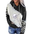 thumbnail image 3 of Sweatshirts for Women Loose Fit Hoodies Women's Fashion Casual Halloween Printed Long Sleeve Blouse Hooded Pullover Tops Sweatshirt Sudadera NiñA, 3 of 4