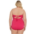thumbnail image 5 of Time and Tru Women’s and Women’s Plus Bandeau Twist Front One Piece Swimsuit, Sizes XS-3X, 5 of 5