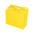 Staples File Folders 3Tab Letter Size Yellow 24/Pack (659800) 13844
