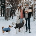 thumbnail image 7 of Kuoser Reversible Dog Coat Adjustable British Style Plaid Pet Jacket, Waterproof and Windproof, Blue, M, 7 of 7