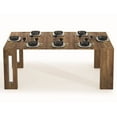 thumbnail image 2 of Modern Erika Engineered Wood Italian Extendable Console Table in Brown, 2 of 5