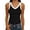 Black*, variant on RUTAYY Women's Tank Tops Summer Ribbed Knit Camisole Sleeveless Tops V-Neck Solid Color Casual Daily Wear Elegant Holiday Vest
