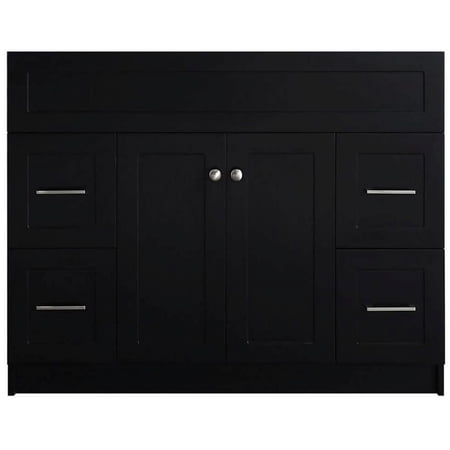 Ariel F043s-Bc Hamlet 42" Single Free Standing Vanity Cabinet Only - Black