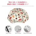 thumbnail image 3 of KLL Colorful Autumn Pattern Shower Cap & Bath Cap for Women,Reversible Oversized Waterproof Shower Caps for all Hair Lengths,Elastic Reusable Bathing Hair Cap, 3 of 6