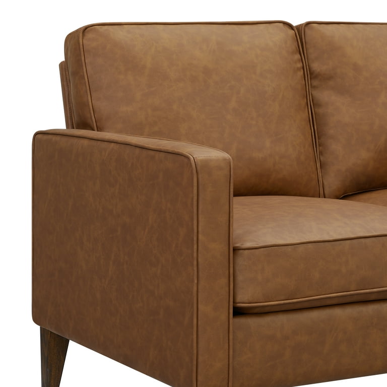 Saddle sale brown sofa